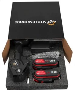 Violeworks® Accu Kettingzaag - Snoeizaag - Mini Kettingzaag - Handkettingzaag - Ook Voor Makita - Elektrische Kettingzaag - Elektrische Snoeischaar - Op Batterij - 2900 MAh - 1080W - 88V -Tuingereedschap Winkel 1000x1200 5