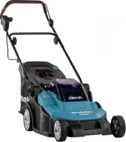 Makita - DLM432PT2 - 2x 18V - Accu - Grasmaaier - Set - 2x 5.0 Ah - Duolader -Tuingereedschap Winkel 1065x1200 1