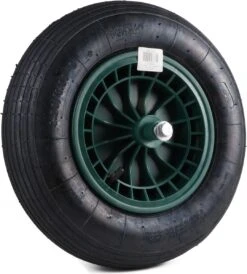 Kruiwagen Wiel 4.00 - 8 Luchtband Lijnprofiel - Asdiameter 20mm -Tuingereedschap Winkel 1080x1200