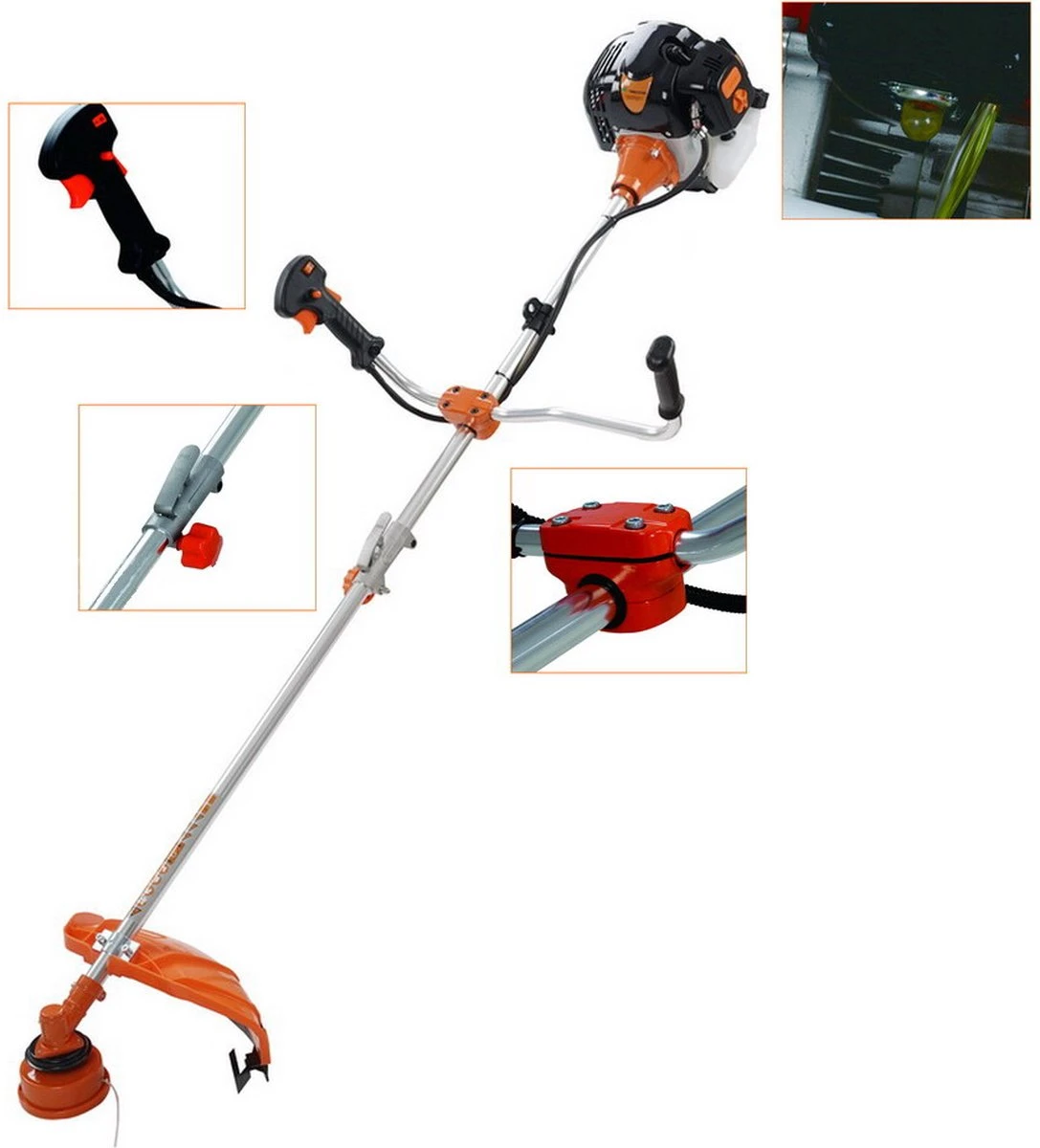TIMBERPRO - Bosmaaier 2-in-1 - Benzine - Draad En Mes - 52 Cm³ - 3,0 PK. 8 TIMBERPRO - Bosmaaier 2-in-1 - Benzine - Draad En Mes - 52 Cm³ - 3,0 PK. - Afbeelding 6