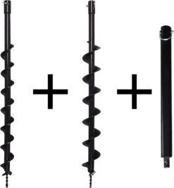 Kibani Grondboor 52cc Benzine + Grondboren Set 60 Mm + 80 Mm + 100 Mm + 150 Mm + 2 Verlengstukken - Palenboor - Grondboor Machine -Tuingereedschap Winkel 1110x1200