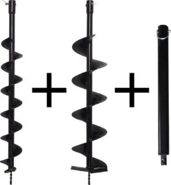 Kibani Grondboor 52cc Benzine + Grondboren Set 60 Mm + 80 Mm + 100 Mm + 150 Mm + 2 Verlengstukken - Palenboor - Grondboor Machine -Tuingereedschap Winkel 1111x1200