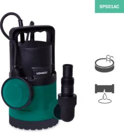 VONROC Dompelpomp/Waterpomp 300W - 6500l/h - Voor Schoon En Licht Vervuild Water - Met Vlotter 12 VONROC Dompelpomp/Waterpomp 300W - 6500l/h - Voor Schoon En Licht Vervuild Water - Met Vlotter -Tuingereedschap Winkel 1123x1200 2