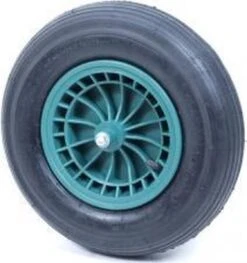Kruiwagenwiel Standaard 4,80/4.00-8 |Luchtband | Gelagerd | Met As