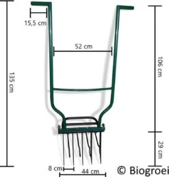 Biogroei® Ergonomische Woelvork - Spitvork - Met Verkruimelaar - Verlucht Je Bodem -Tuingereedschap Winkel 1143x1200 2