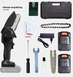 Mardin Mini Kettingzaag - Snoeizaag - Kettingzaag - Kettingzaag Electrisch Met 2 Accu - Inclusief Koffer - 1 Extra Accu - Zwart -Tuingereedschap Winkel 1151x1200 2