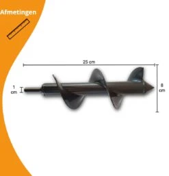 Grondboor Voor Boormachine - 8x25 Cm - Zwart 17 Grondboor Voor Boormachine - 8x25 Cm - Zwart -Tuingereedschap Winkel 1154x1200 1