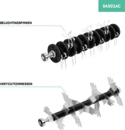 VONROC Elektrische Verticuteermachine - Gazonbeluchter – 1300W – Maaibreedte 320 Mm – 4 Dieptestanden (12/9/6/3 Mm) – Incl. 35L. Opvangbak -Tuingereedschap Winkel 1160x1200 1