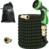 MD-Goods ® Super Sterk Uitrekbare Tuinslang Tot 30 Meter + GRATIS Tas En Koppelstuk - Tuinsproeier - Tuin Besproeien - Waterslang - Sproeikop - Groen - Flexibel Elastisch -Tuingereedschap Winkel 1162x1200 2