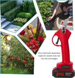 Elektrische Snoeischaar - Accu Snoeischaar - 2 Accu's - Professioneel - Tuinschaar -Tuingereedschap Winkel 1165x1200