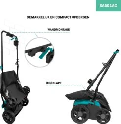 VONROC Elektrische Verticuteermachine - Gazonbeluchter – 1300W – Maaibreedte 320 Mm – 4 Dieptestanden (12/9/6/3 Mm) – Incl. 35L. Opvangbak -Tuingereedschap Winkel 1170x1200 1