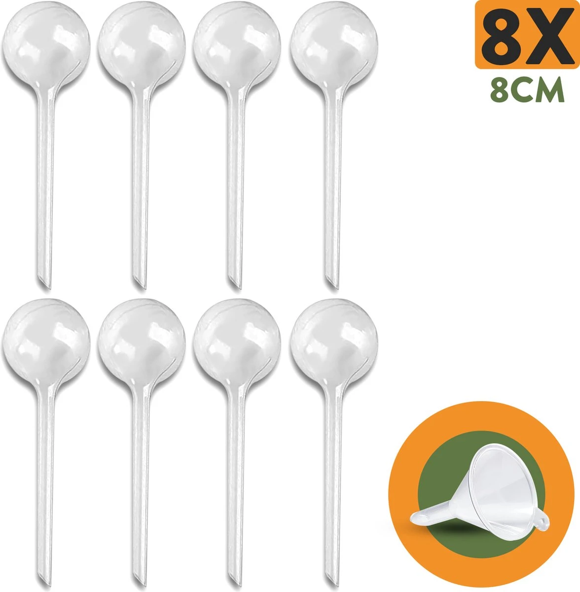 STFF & Co® Waterdruppelaar Voor Planten – Irrigatiesysteem Automatisch Watergeefsysteem – Waterbollen Voor Planten – Bewateringssysteem – 8 Stuks - 8cm 3 STFF & Co® Waterdruppelaar Voor Planten – Irrigatiesysteem Automatisch Watergeefsysteem – Waterbollen Voor Planten – Bewateringssysteem – 8 Stuks - 8cm