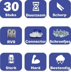 Mesjes Voor Gardena Robotmaaier - Husqvarna Automower - 30st - RVS Coated - Plastic Box + CONNECTOR -Tuingereedschap Winkel 1180x1200 3