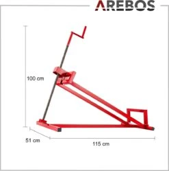 AREBOS Zitmaaierkrik Zitmaaier Kriksysteem Krik Hijstoestel Reinigingshulp 400kg -Tuingereedschap Winkel 1188x1200 7