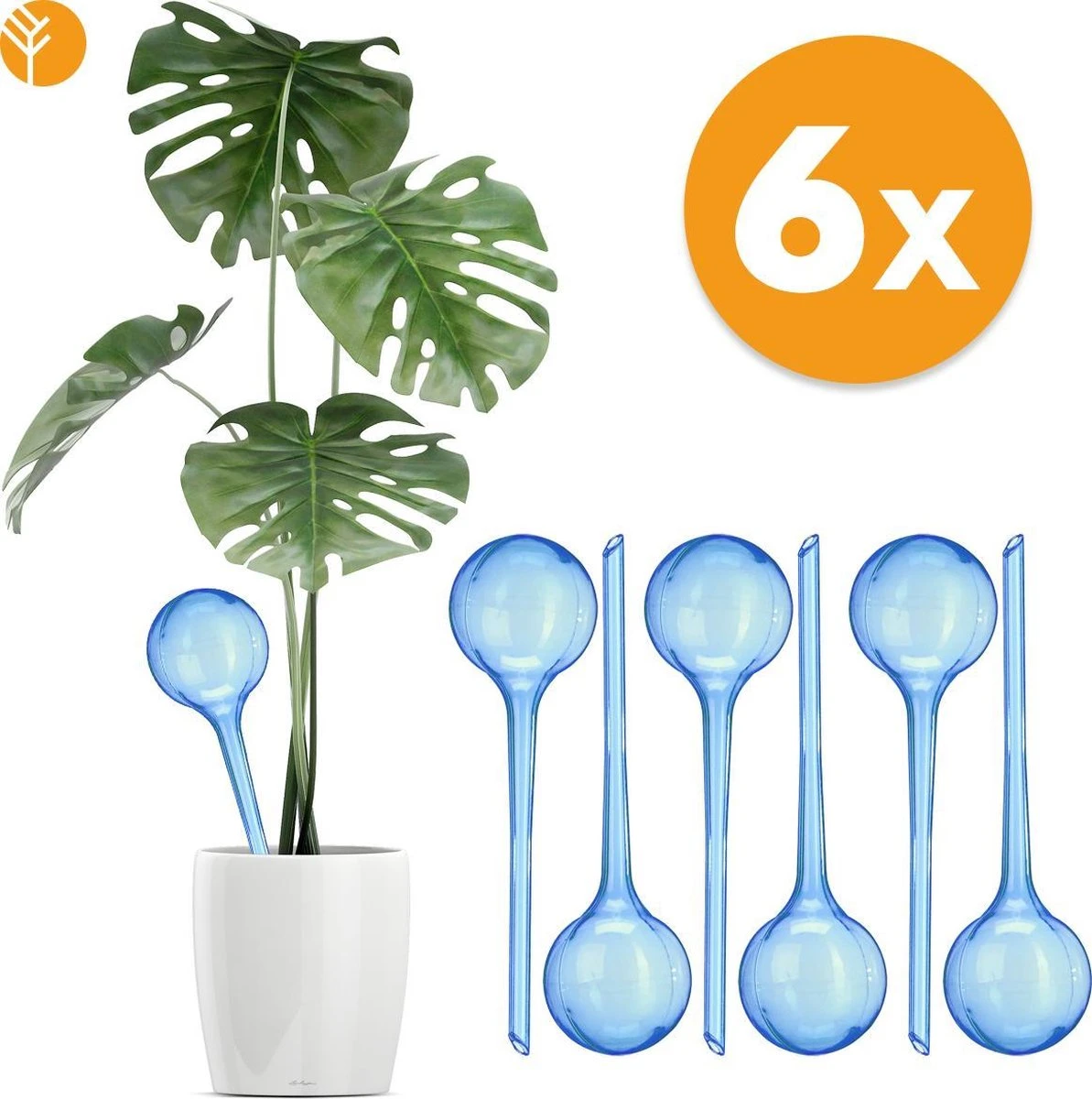 Waterdruppelaar Blauw Set Van 6 Stuks Voor Planten – 27 CM – Automatisch Watergeefsysteem Voor Kamerplanten – Planten Watergever Met Druppelsysteem – Waterbol 3 Waterdruppelaar Blauw Set Van 6 Stuks Voor Planten – 27 CM – Automatisch Watergeefsysteem Voor Kamerplanten – Planten Watergever Met Druppelsysteem – Waterbol