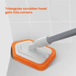 Merkloos Vloerschrobber - Bad Tegel Borstel Scrubber - Met 107cm Verstelbaar Lange - Voor Reiniging Badkamer Keuken Keramische Tegel - Oranje -Moederdag Cadeautje -Tuingereedschap Winkel 1197x1200 1