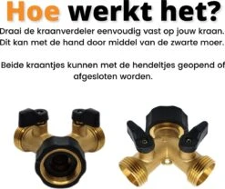 Horvitus Waterverdeler 2 Weg - Y Stuk Kraan Splitter - Voor Europese Kranen - Messing 16 Horvitus Waterverdeler 2 Weg - Y Stuk Kraan Splitter - Voor Europese Kranen - Messing -Tuingereedschap Winkel 1200x1009 3