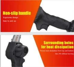 Violeworks® Accu Kettingzaag - Snoeizaag - Mini Kettingzaag - Handkettingzaag - Ook Voor Makita - Elektrische Kettingzaag - Elektrische Snoeischaar - Op Batterij - 2900 MAh - 1080W - 88V -Tuingereedschap Winkel 1200x1075 4