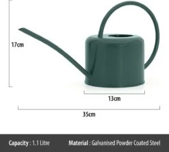 CKB LTD - Gieters - Gieter - Retro - Gietertje - Kleine Gieter Voor Binnen En Buiten - 1 Liter - Groen Plantengieter Tuingieter Bloemengieter Mini Klein Metaal Binnenplantjes Gietertjes Tuingieters Vintage Kamerplanten Buitengieter Binnenshuis -Tuingereedschap Winkel 1200x1079 2