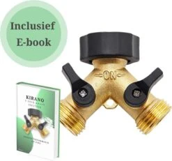 Y Stuk Kraan - Kraan Splitter - Waterverdeler - Buitenkraan - Waterverdeler 2 Weg – Messing - Afzonderlijk Af Te Sluiten -Tuingereedschap Winkel 1200x1121 1