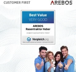 AREBOS Zitmaaierkrik Zitmaaier Kriksysteem Krik Hijstoestel Reinigingshulp 400kg -Tuingereedschap Winkel 1200x1135 6