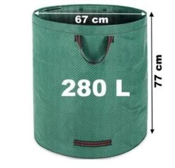 Gardebruk Tuinafvalzak - 2 Stuks 280L – 77x67cm/Opvouwbaar - Groen -Tuingereedschap Winkel 1200x1158 1