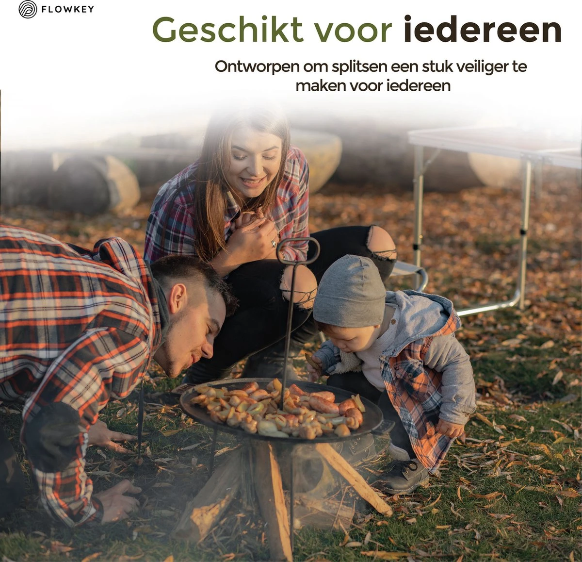 Flowkey® Houtklover XL - Houtsplijter Bijl - Houtkliever Kloofwig Gietijzer - Voor Hout & Aanmaakhout - Inclusief Gratis Bevestigingsset 6 Flowkey® Houtklover XL - Houtsplijter Bijl - Houtkliever Kloofwig Gietijzer - Voor Hout & Aanmaakhout - Inclusief Gratis Bevestigingsset - Afbeelding 4