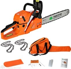 TIMBERPRO - Kettingzaag – Benzine - 62 Cc - Zwaardlengte 50 Cm - Transportzak - 2e Ketting -Tuingereedschap Winkel 1200x1164 3