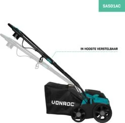 VONROC Elektrische Verticuteermachine - Gazonbeluchter – 1300W – Maaibreedte 320 Mm – 4 Dieptestanden (12/9/6/3 Mm) – Incl. 35L. Opvangbak -Tuingereedschap Winkel 1200x1174 9