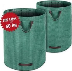 Gardebruk Tuinafvalzak - 2 Stuks 280L – 77x67cm/Opvouwbaar - Groen -Tuingereedschap Winkel 1200x1175 1