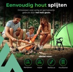 Lighted Lifestyle™| Houtklover Voor Aanmaakhout Incl. Kloofhamer - Houtsplijter - Houtkliever - Snel Haardhout - Gietijzer - Incl. Schroeven -Tuingereedschap Winkel 1200x1179 12
