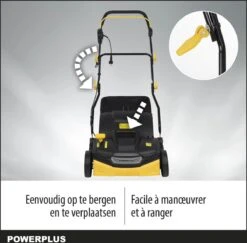 Powerplus POWXG7516 Elektrische Verticuteermachine - Mos Verwijderaar - 1800W - 360mm Maaibreedte- 45L Opvangbak - Incl. Gazonbeluchter/grasbeluchter -Tuingereedschap Winkel 1200x1179 14