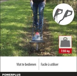 Powerplus POWEG7010 Tuinfrees - 1050W - Werkbreedte 320mm - Werkdiepte Max. 220mm - Incl. 4 Messen -Tuingereedschap Winkel 1200x1180