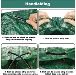 Tuin Afvalzakken - 2 Stuks - Opvouwbare Afvalzak - Tuin Afvalzak - Bladzakken - Waterstotend Tuinafvalzak - 270L -Tuingereedschap Winkel 1200x1186 2