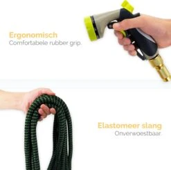 Goliving Tuinslang Flexibel - 30 Meter - Uitrekbare Tuinslang Sproeier - Tuinsproeier - Zwart - Acht Standen - Met Opbergtas -Tuingereedschap Winkel 1200x1190 2