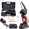 Zenway - Mini Kettingzaag - Snoeizaag - Kettingzaag - Kettingzaag Elektrisch Met 1 Accu- Inclusief Koffer - 1 Extra Accu - Zwart -Tuingereedschap Winkel 1200x1193 9