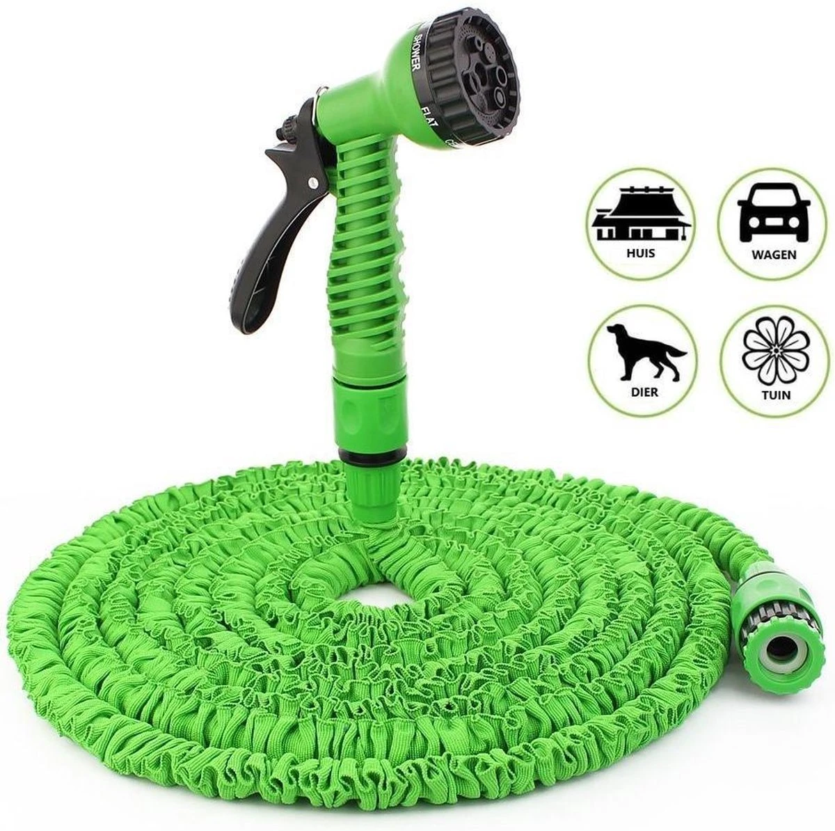 Uitrekbare Tuinslang Tot 15 Meter Van MD-goods ® - Tuinsproeier - Tuin Besproeien - Waterslang - Sproeikop - Groen - Flexibel Elastisch 3 Uitrekbare Tuinslang Tot 15 Meter Van MD-goods ® - Tuinsproeier - Tuin Besproeien - Waterslang - Sproeikop - Groen - Flexibel Elastisch