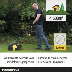 Powerplus POWXG7513 Elektrische Verticuteermachine - Mos Verwijderaar - 1400W - 320mm Maaibreedte - 45L Opvangbak - Incl. Gazonbeluchter/grasbeluchter -Tuingereedschap Winkel 1200x1200 1014