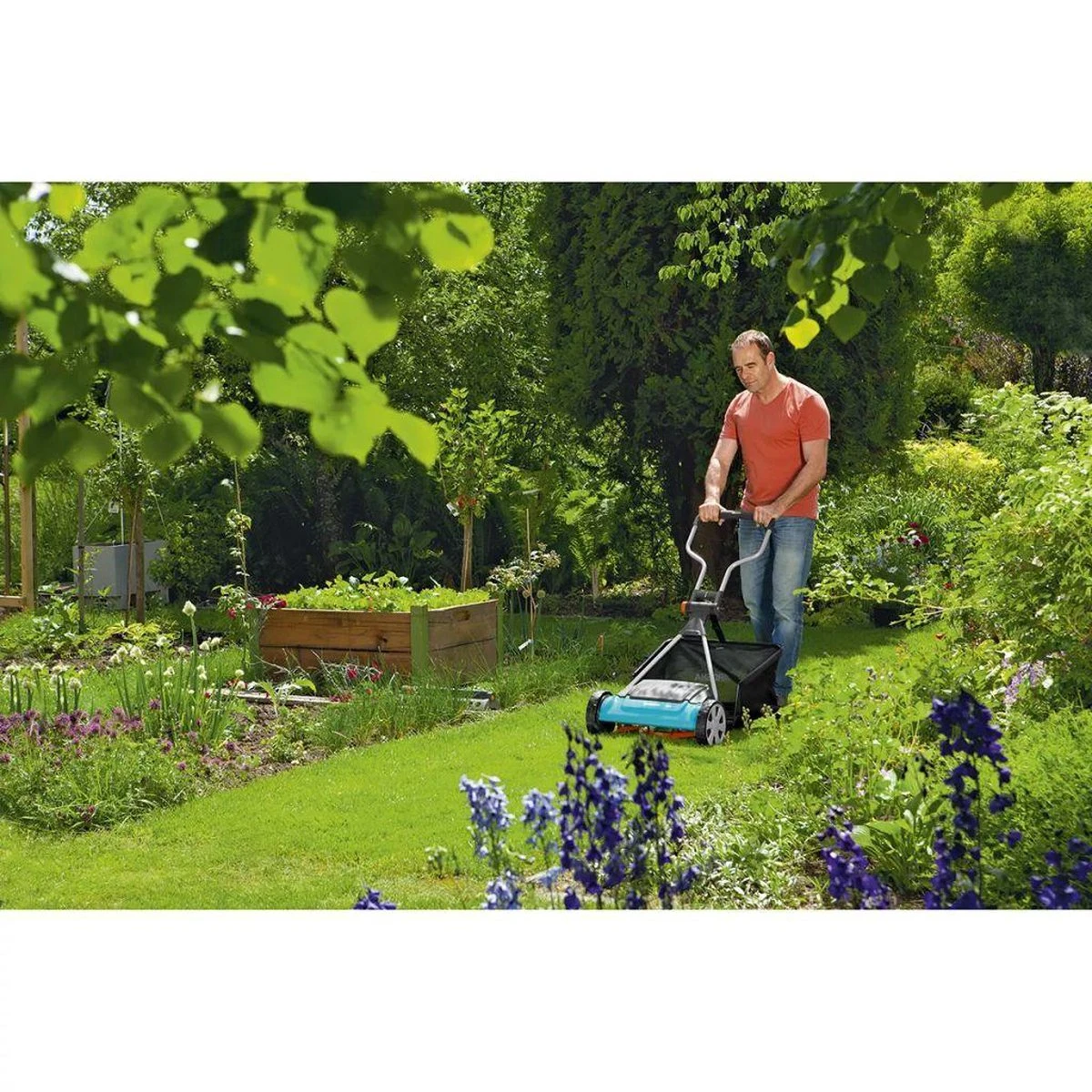 GARDENA - Kooimesmaaier 400C - Grasmaaier - Maaibreedte 40 Cm - Gazons Tot Ca. 250 M² 8 GARDENA - Kooimesmaaier 400C - Grasmaaier - Maaibreedte 40 Cm - Gazons Tot Ca. 250 M² - Afbeelding 6