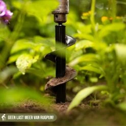 Merkloos Grondboor Voor Planten - 25 CM - Palenboor - Moestuin - Bollenplanter - Zwart -Tuingereedschap Winkel 1200x1200 179