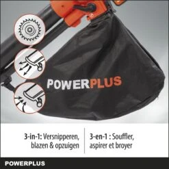 Powerplus Dual Power POWDPG75270 Bladblazer - Bladzuiger En -versnipperaar - Brushless - Blazen - Zuigen - Versnipperen - Excl. Accu En Lader - Incl. Opvangzak 45L -Tuingereedschap Winkel 1200x1200 275