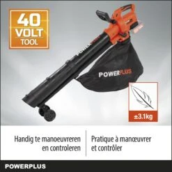 Powerplus Dual Power POWDPG75270 Bladblazer - Bladzuiger En -versnipperaar - Brushless - Blazen - Zuigen - Versnipperen - Excl. Accu En Lader - Incl. Opvangzak 45L -Tuingereedschap Winkel 1200x1200 276