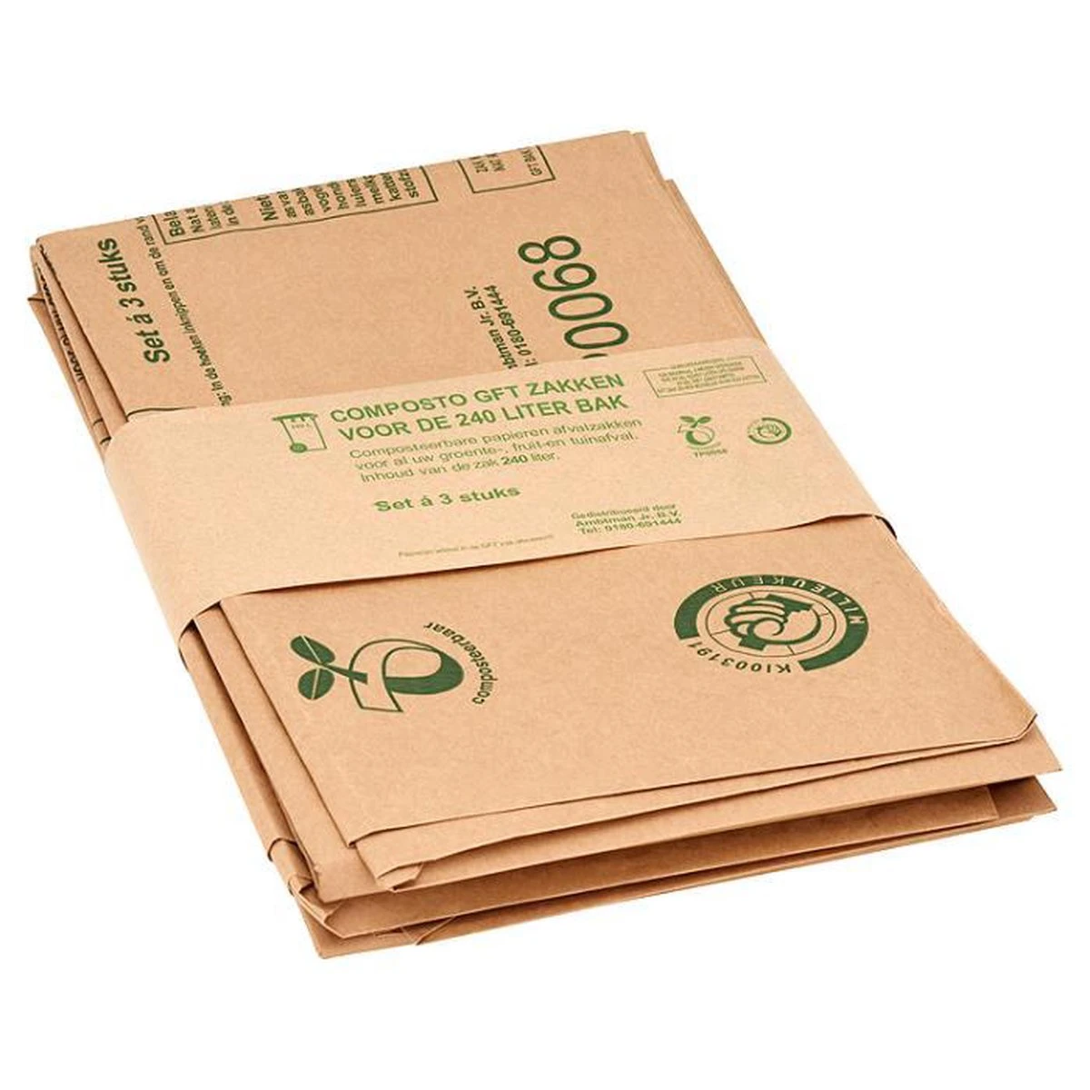 Composto GFT 240L Containerzak Set à 30 Stuks 3 Composto GFT 240L Containerzak Set à 30 Stuks
