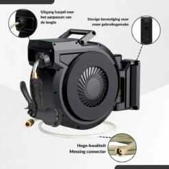 Buxibo - Wandslangenbox 20 Meter + 2 Meter - Tuinslang Met Haspel - 9 Sproei Standen - Slangenhouder 180° Draaibaar - Tuinslanghaspel Zwart+ Gratis Sproeier - Zwart 29 Buxibo - Wandslangenbox 20 Meter + 2 Meter - Tuinslang Met Haspel - 9 Sproei Standen - Slangenhouder 180° Draaibaar - Tuinslanghaspel Zwart+ Gratis Sproeier - Zwart -Tuingereedschap Winkel 1200x1200 321