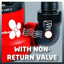 Einhell Dompelpomp GC-SP 3580 LL (350 W - 8000 L/h - 1 Mm Restwater - Traploos Instelbare Vlotterschakelaar - GeÃ¯ntegreerd Terugslagventiel - Draaghandvat - Kabelopwikkeling - Mechanische Afdichting) -Tuingereedschap Winkel 1200x1200 331