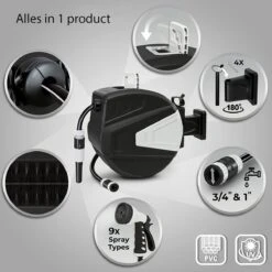 Sens Design Slanghaspel - Tuinslang Haspel - Automatisch - Zwart - 20m -Tuingereedschap Winkel 1200x1200 483