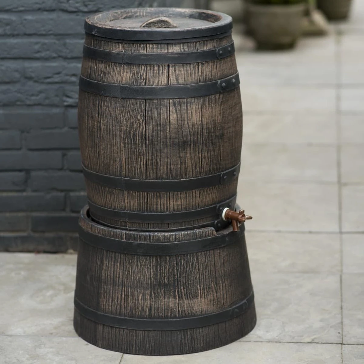 Nature - Regenton - Whiskyvat - 120L - H66 X Ø50,5cm 7 Nature - Regenton - Whiskyvat - 120L - H66 X Ø50,5cm - Afbeelding 5
