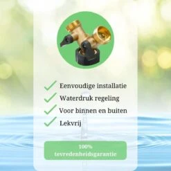Y Stuk Kraan - Kraan Splitter - Waterverdeler - Buitenkraan - Waterverdeler 2 Weg – Messing - Afzonderlijk Af Te Sluiten -Tuingereedschap Winkel 1200x1200 572