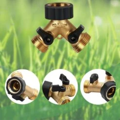 Y Stuk Kraan - Kraan Splitter - Waterverdeler - Buitenkraan - Waterverdeler 2 Weg – Messing - Afzonderlijk Af Te Sluiten -Tuingereedschap Winkel 1200x1200 574