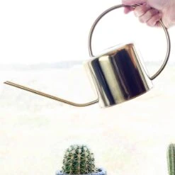 Kikkerland Vintage Gieter - Plantengieter Voor Binnen - Goud - 1,2L - Retro - Metaal -Tuingereedschap Winkel 1200x1200 643